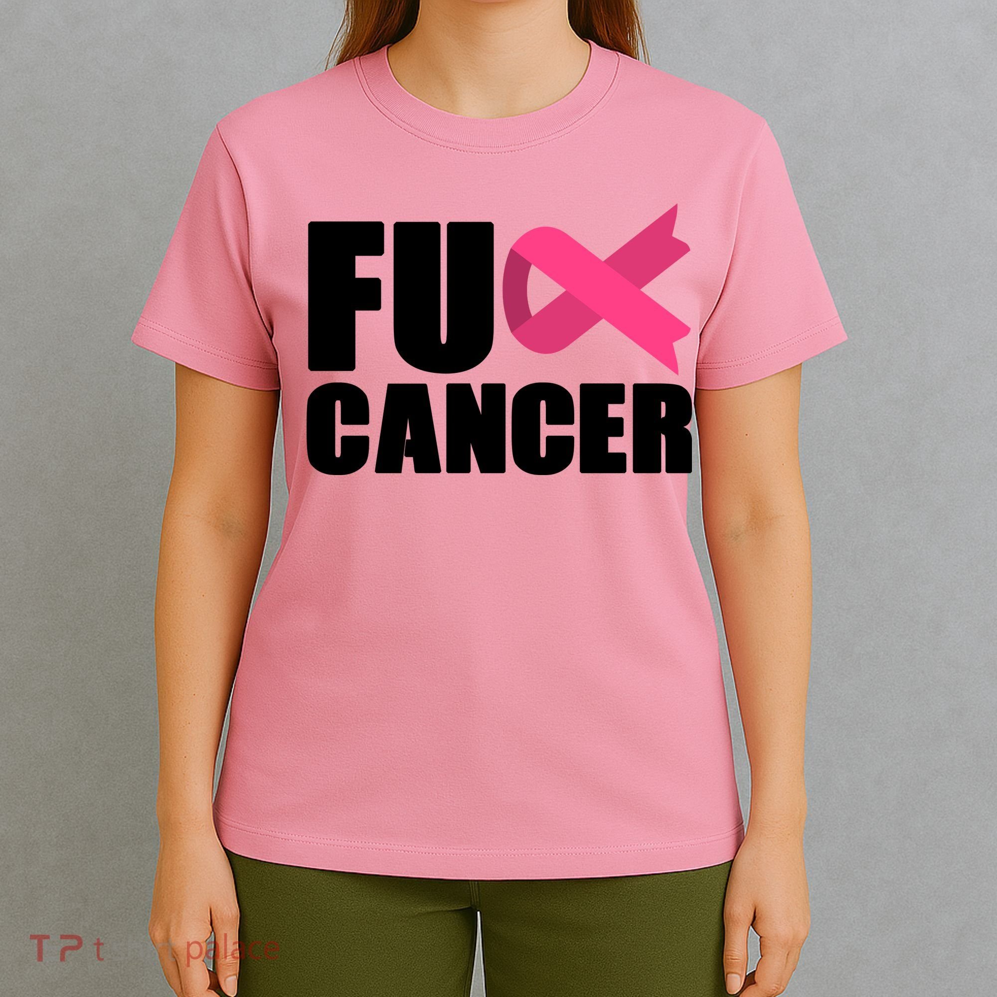 FU Cancer Pink Ribbon Breast Cancer Awareness T-Shirt