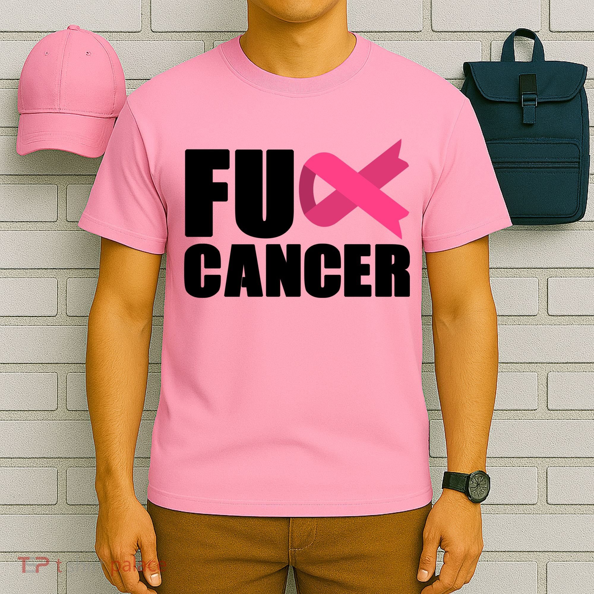 FU Cancer Pink Ribbon Breast Cancer Awareness T-Shirt