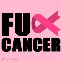 FU Cancer Pink Ribbon Breast Cancer Awareness Coaster thumb 2