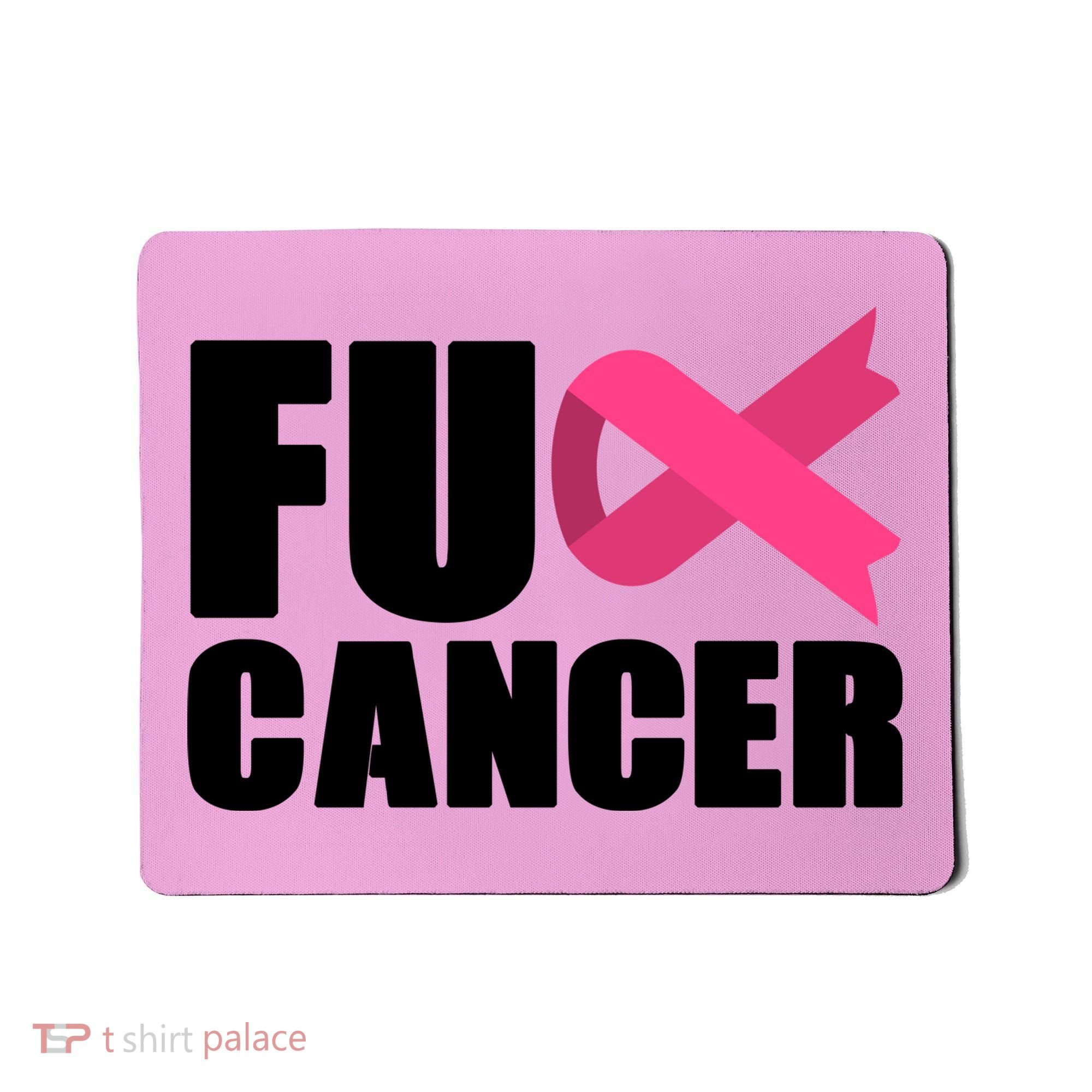 FU Cancer Pink Ribbon Breast Cancer Awareness Mousepad