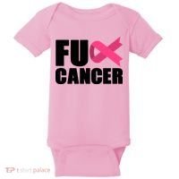FU Cancer Pink Ribbon Breast Cancer Awareness Baby Bodysuit thumb 0