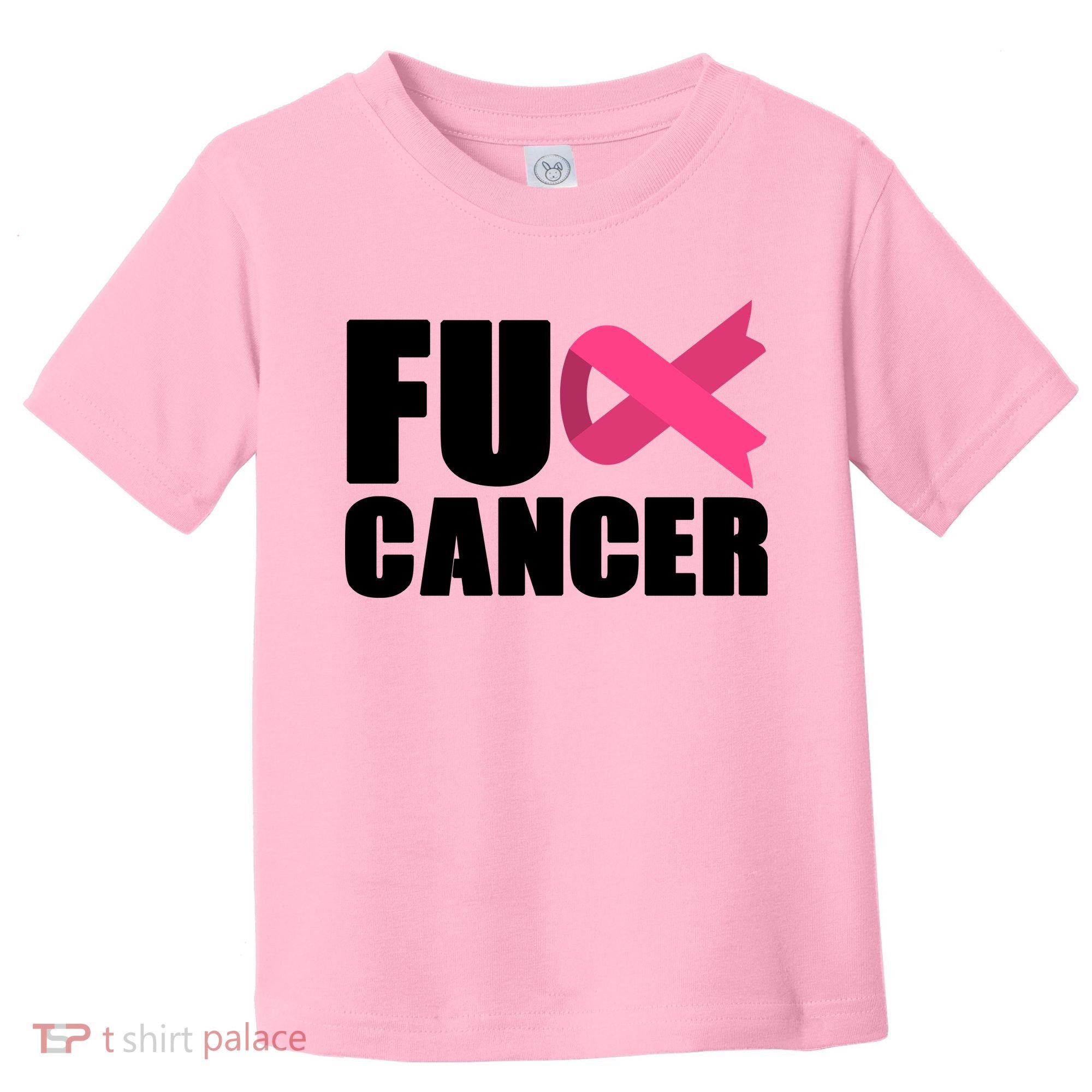 FU Cancer Pink Ribbon Breast Cancer Awareness Toddler T-Shirt