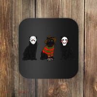 Funny Cat Parody Horror Movie Black Cat Gifts Coaster thumb 0