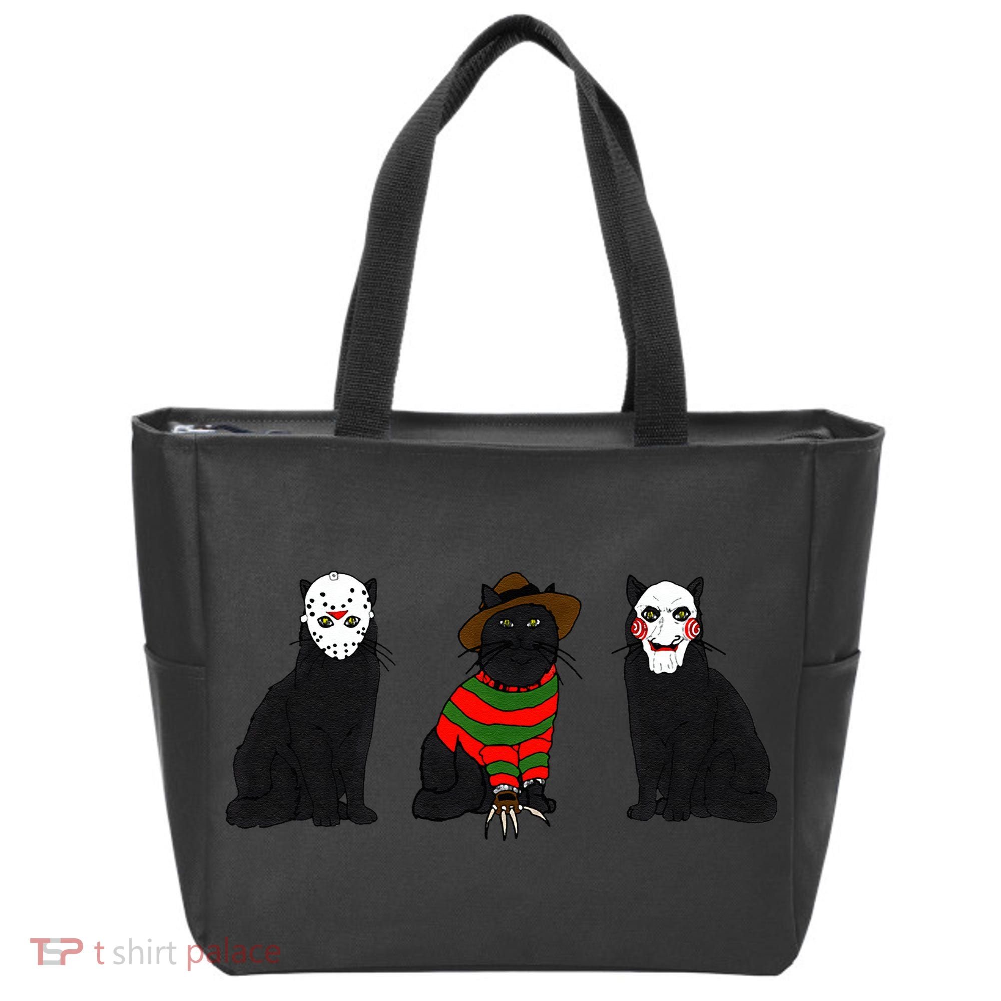 Funny Cat Parody Horror Movie Black Cat Gifts Tote Bag