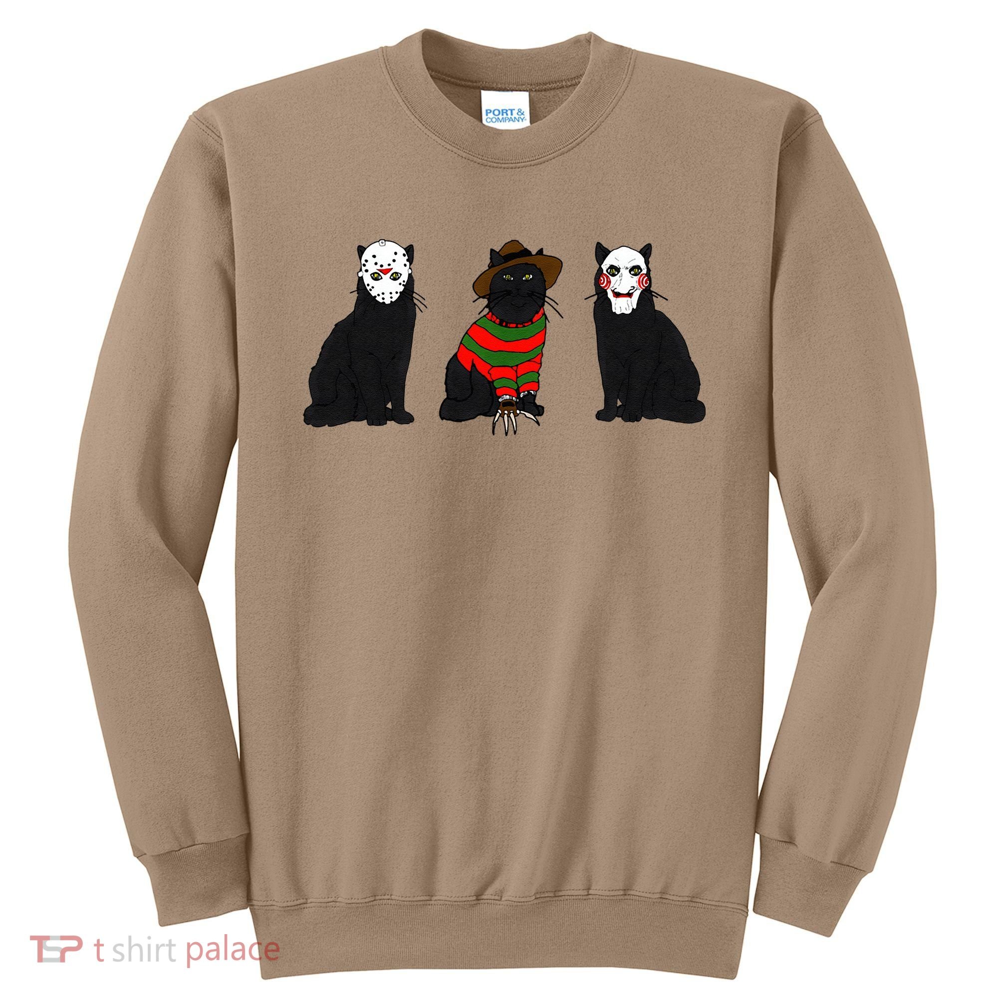 Funny Cat Parody Horror Movie Black Cat Gifts Sweatshirt