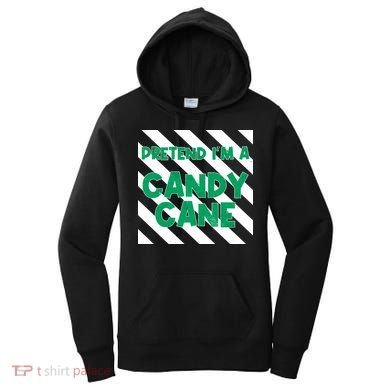 Funny Christmas Pretend Im A Candy Cane Women's Hoodie