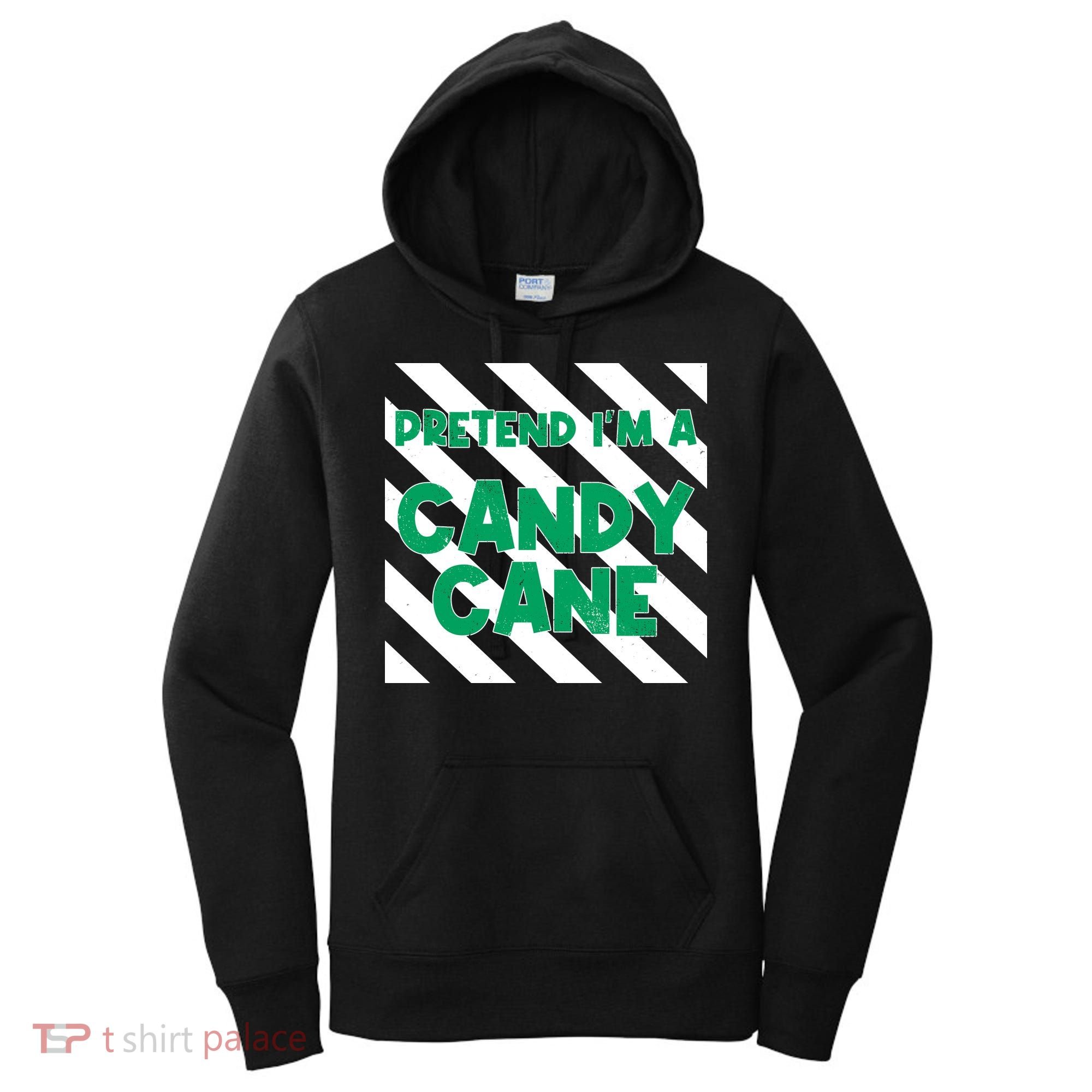 Funny Christmas Pretend Im A Candy Cane Women's Hoodie