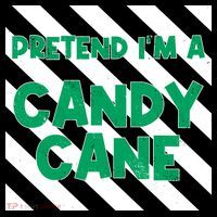 Funny Christmas Pretend Im A Candy Cane Women's Hoodie thumb 2