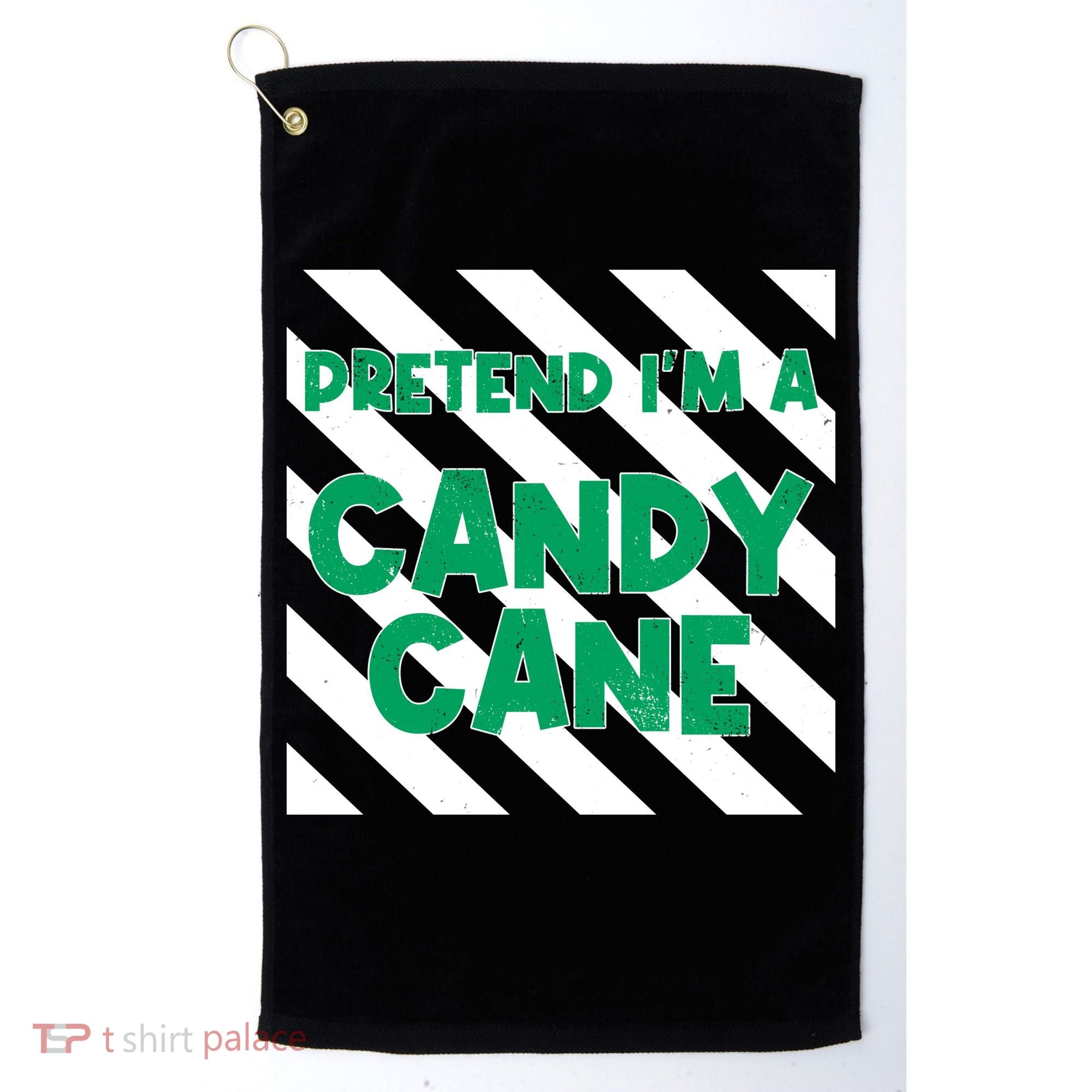 Funny Christmas Pretend Im A Candy Cane Golf Towel