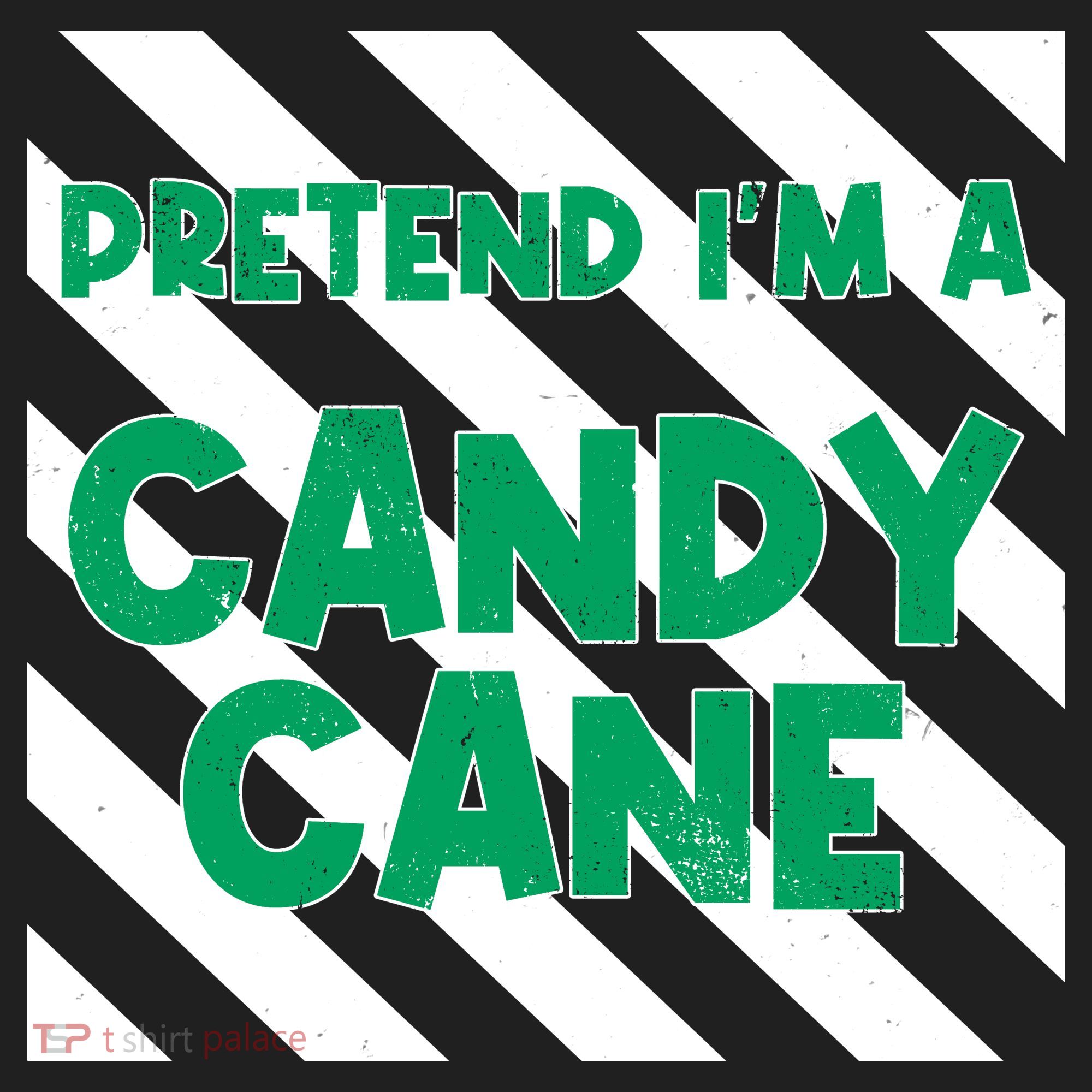 Funny Christmas Pretend Im A Candy Cane Golf Towel