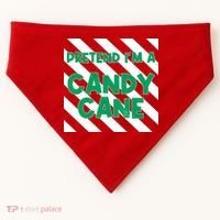 Funny Christmas Pretend Im A Candy Cane USA-Made Doggie Bandana thumb 0