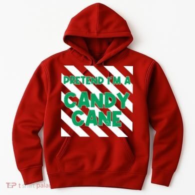 Funny Christmas Pretend Im A Candy Cane Hoodie
