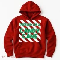 Funny Christmas Pretend Im A Candy Cane Hoodie thumb 0