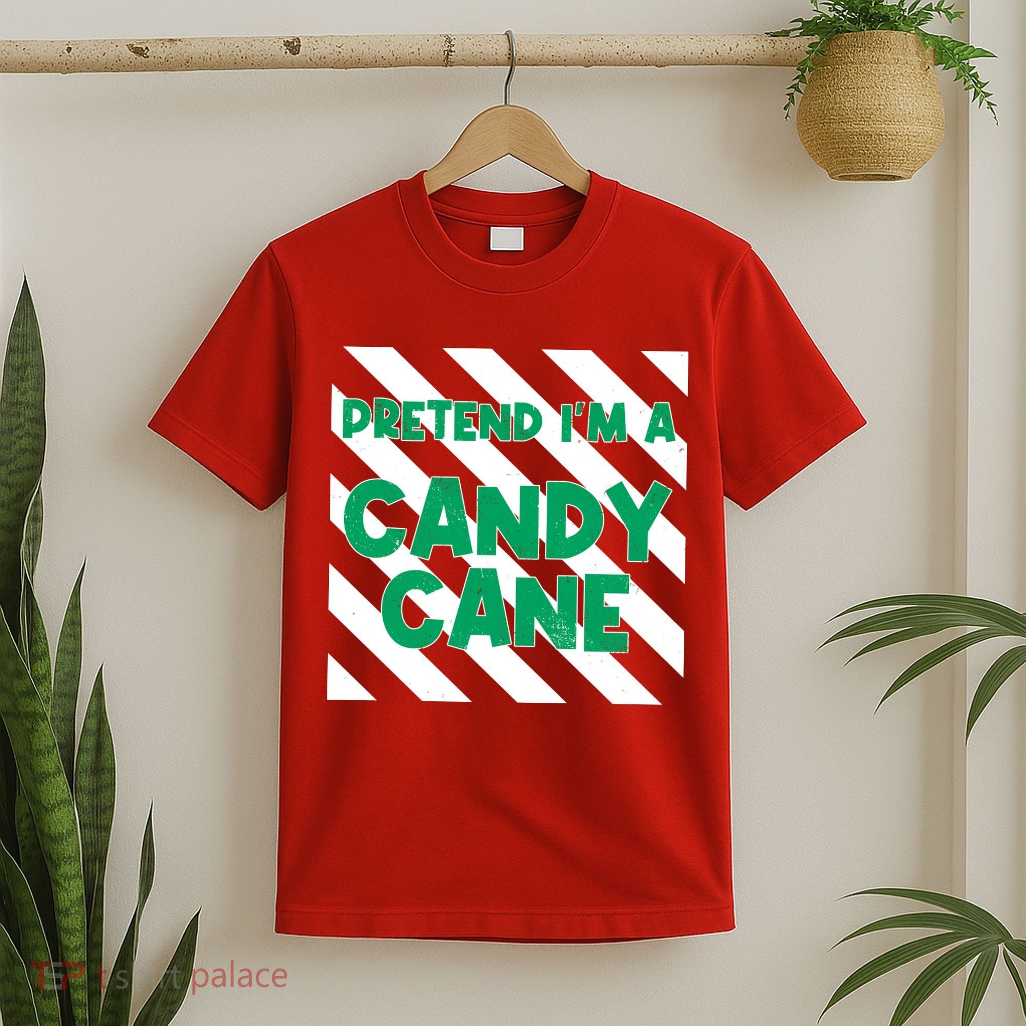 Funny Christmas Pretend Im A Candy Cane T-Shirt