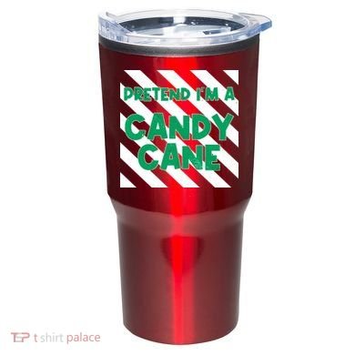 Funny Christmas Pretend Im A Candy Cane Tumbler