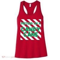 Funny Christmas Pretend Im A Candy Cane Women's Tank Top thumb 0