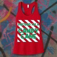 Funny Christmas Pretend Im A Candy Cane Women's Tank Top thumb 3