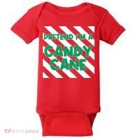 Funny Christmas Pretend Im A Candy Cane Baby Bodysuit thumb 0