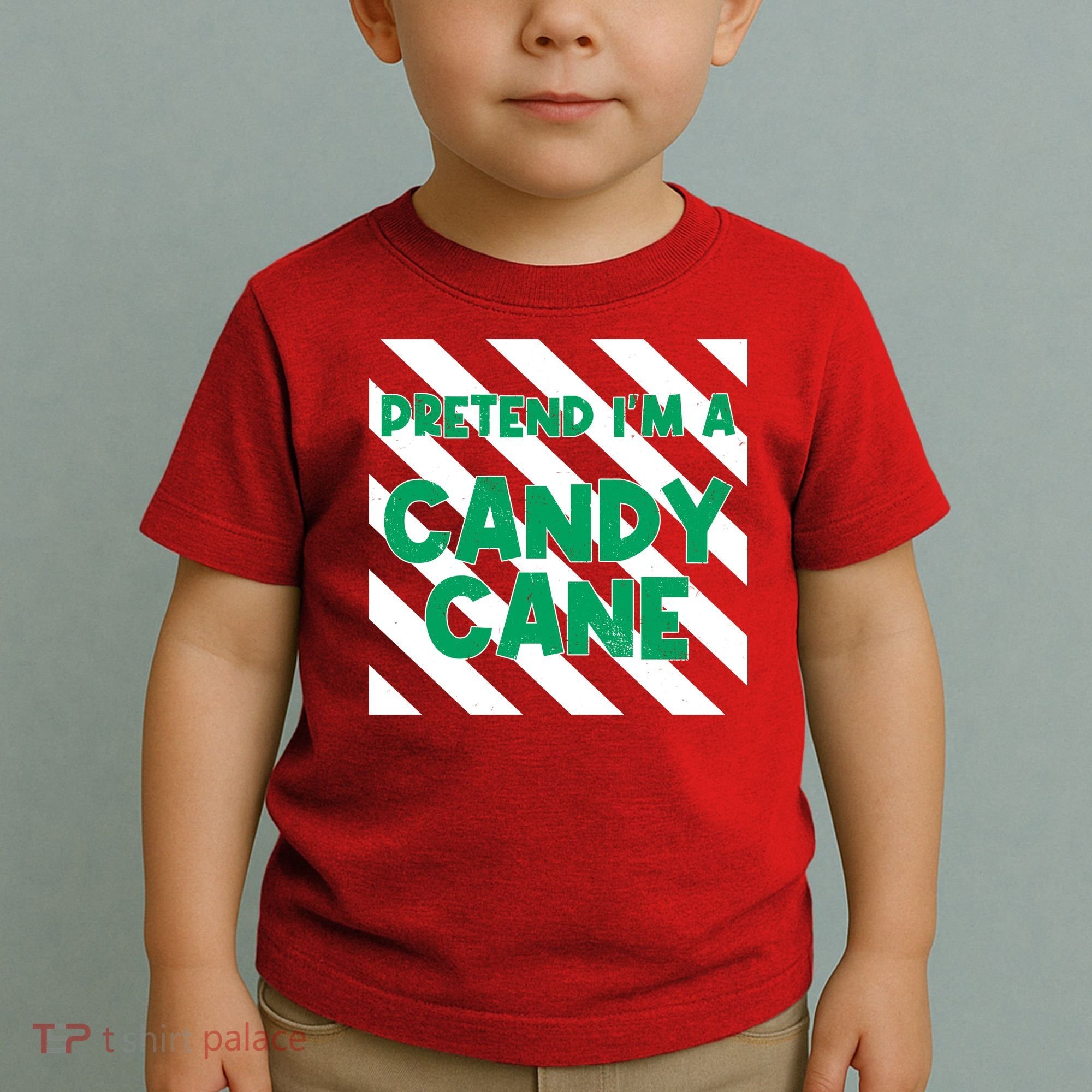 Funny Christmas Pretend Im A Candy Cane Toddler T-Shirt