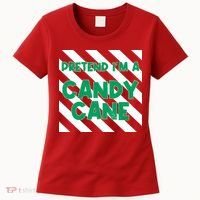 Funny Christmas Pretend Im A Candy Cane Women's T-Shirt thumb 0