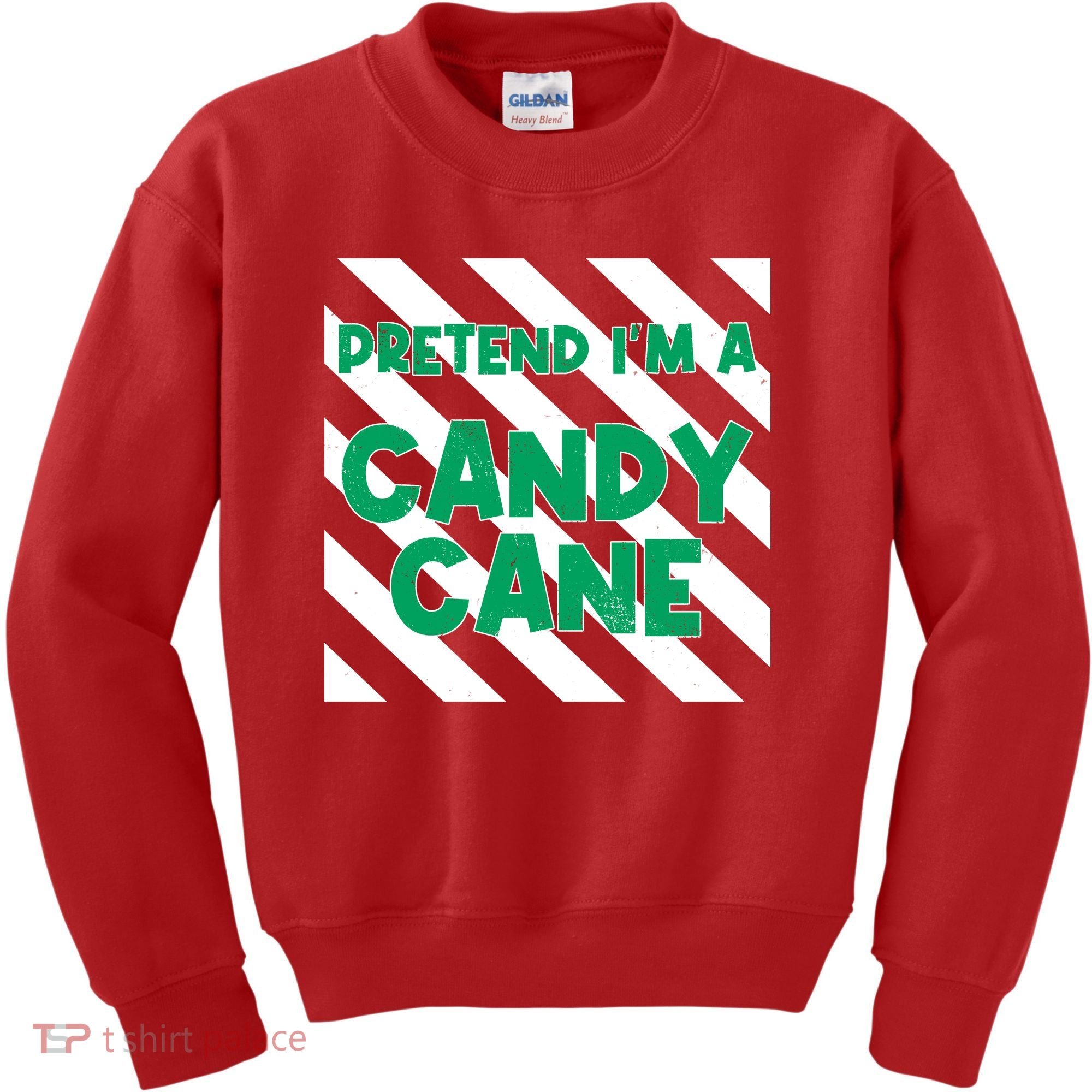 Funny Christmas Pretend Im A Candy Cane Kids Sweatshirt