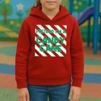 Funny Christmas Pretend Im A Candy Cane Kids Hoodie thumb 3