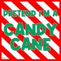 Funny Christmas Pretend Im A Candy Cane Kids Hoodie thumb 5