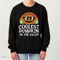 Funny Coolest Pumpkin In The Patch Halloween Women's Sweatshirt thumb 0