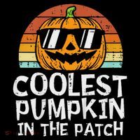 Funny Coolest Pumpkin In The Patch Halloween Women's Hoodie thumb 2