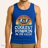 Funny Coolest Pumpkin In The Patch Halloween Tank Top thumb 3