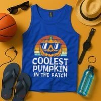 Funny Coolest Pumpkin In The Patch Halloween Tank Top thumb 4