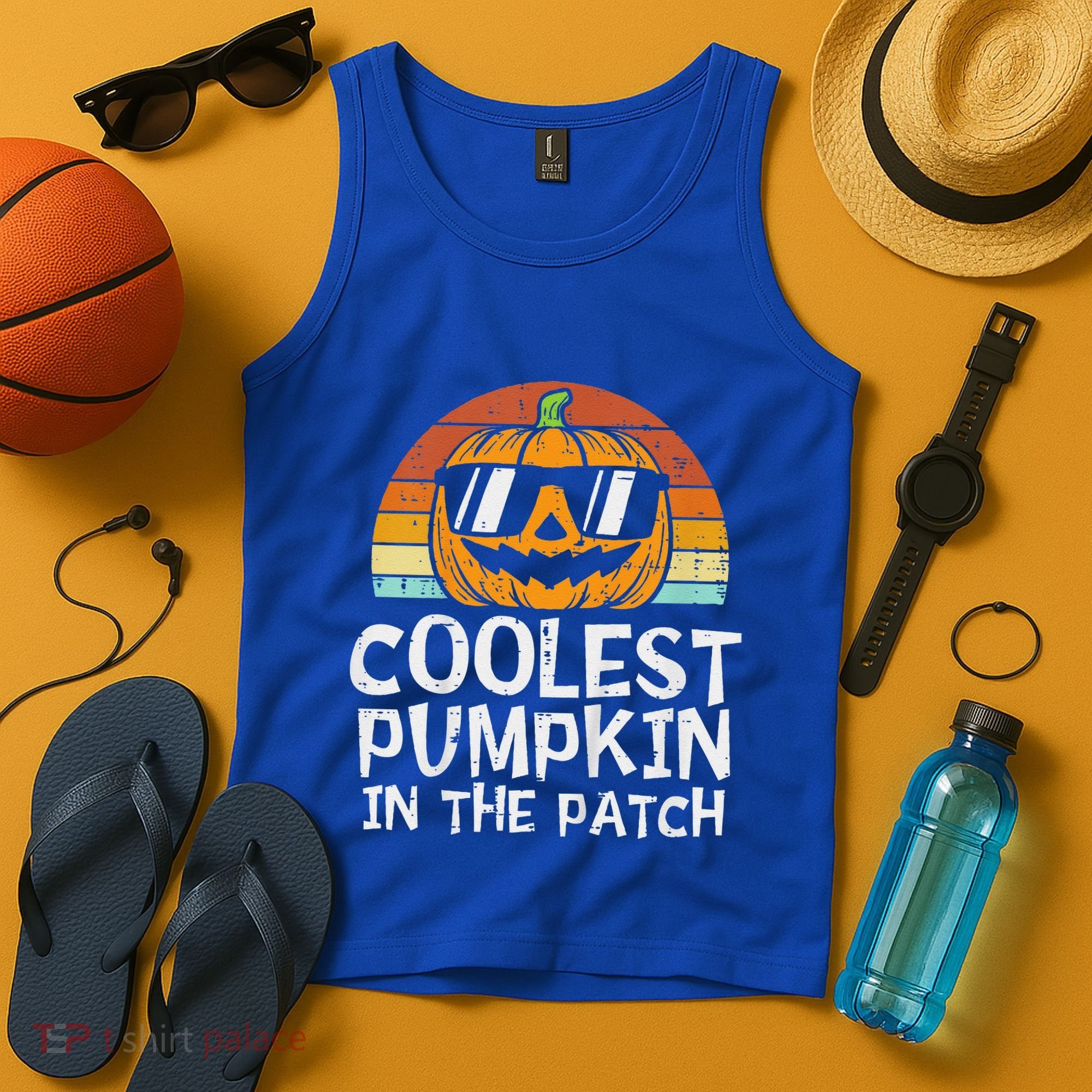 Funny Coolest Pumpkin In The Patch Halloween Tank Top