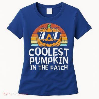 Funny Coolest Pumpkin In The Patch Halloween Women's T-Shirt