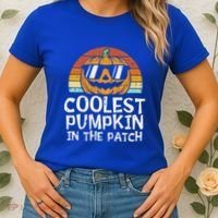 Funny Coolest Pumpkin In The Patch Halloween Women's T-Shirt thumb 2