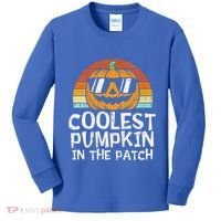 Funny Coolest Pumpkin In The Patch Halloween Kids Long Sleeve Shirt thumb 0