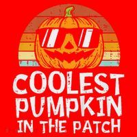 Funny Coolest Pumpkin In The Patch Halloween Santa Hat thumb 1