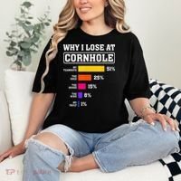 Funny Cornhole Players Why I Lose At Cornhole Comfort Colors T-Shirt thumb 2
