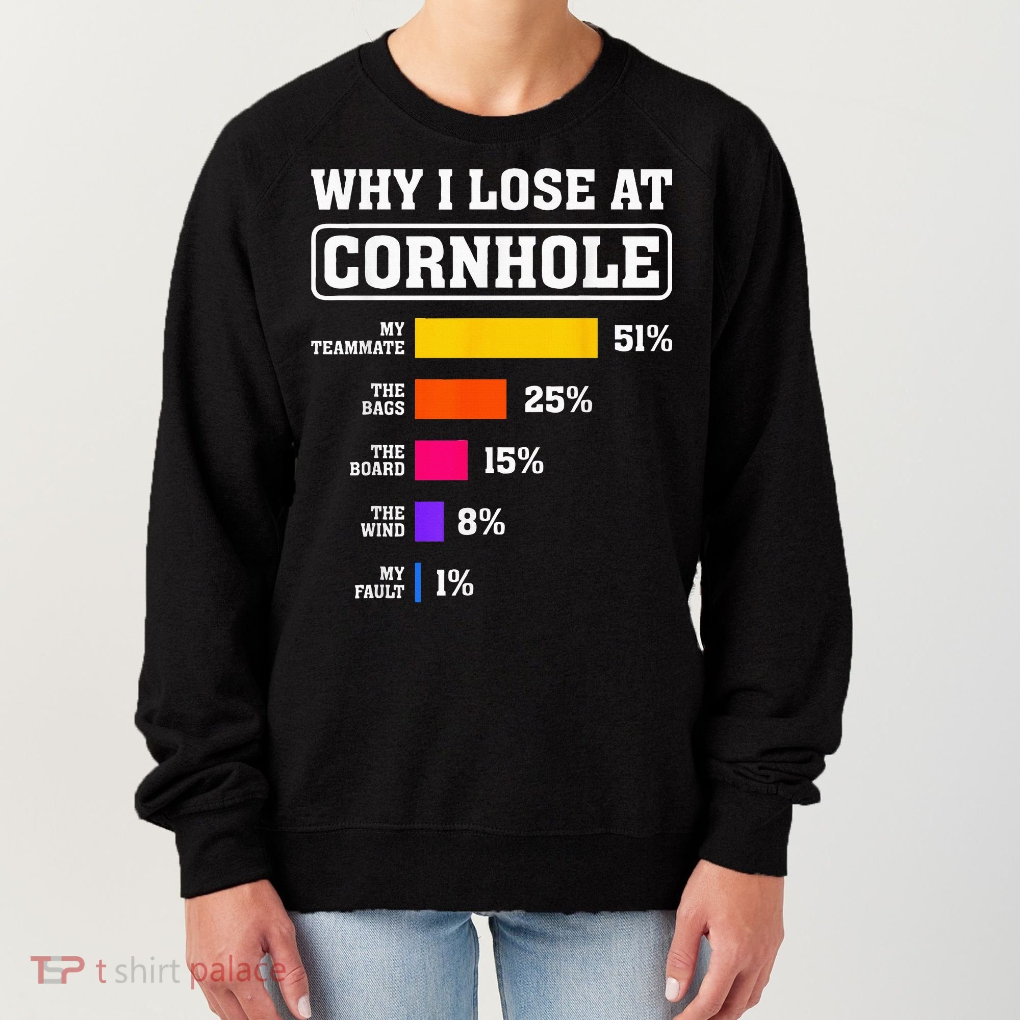 Funny Cornhole Players Why I Lose At Cornhole Women's Sweatshirt