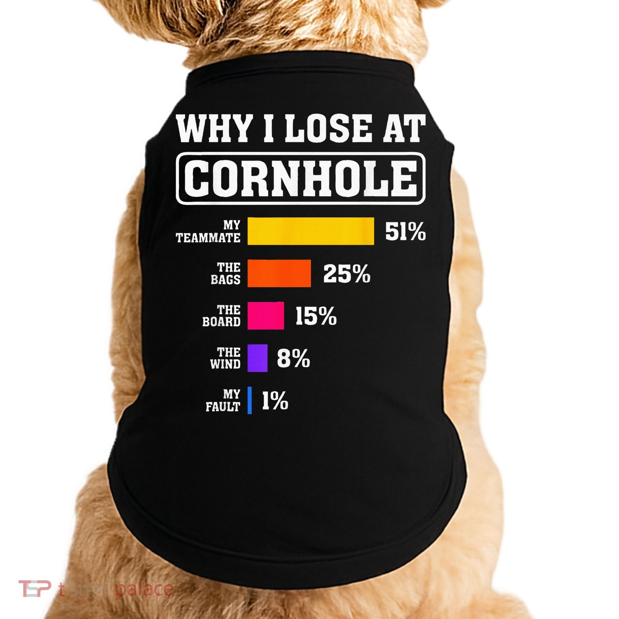 Funny Cornhole Players Why I Lose At Cornhole Doggie Tank
