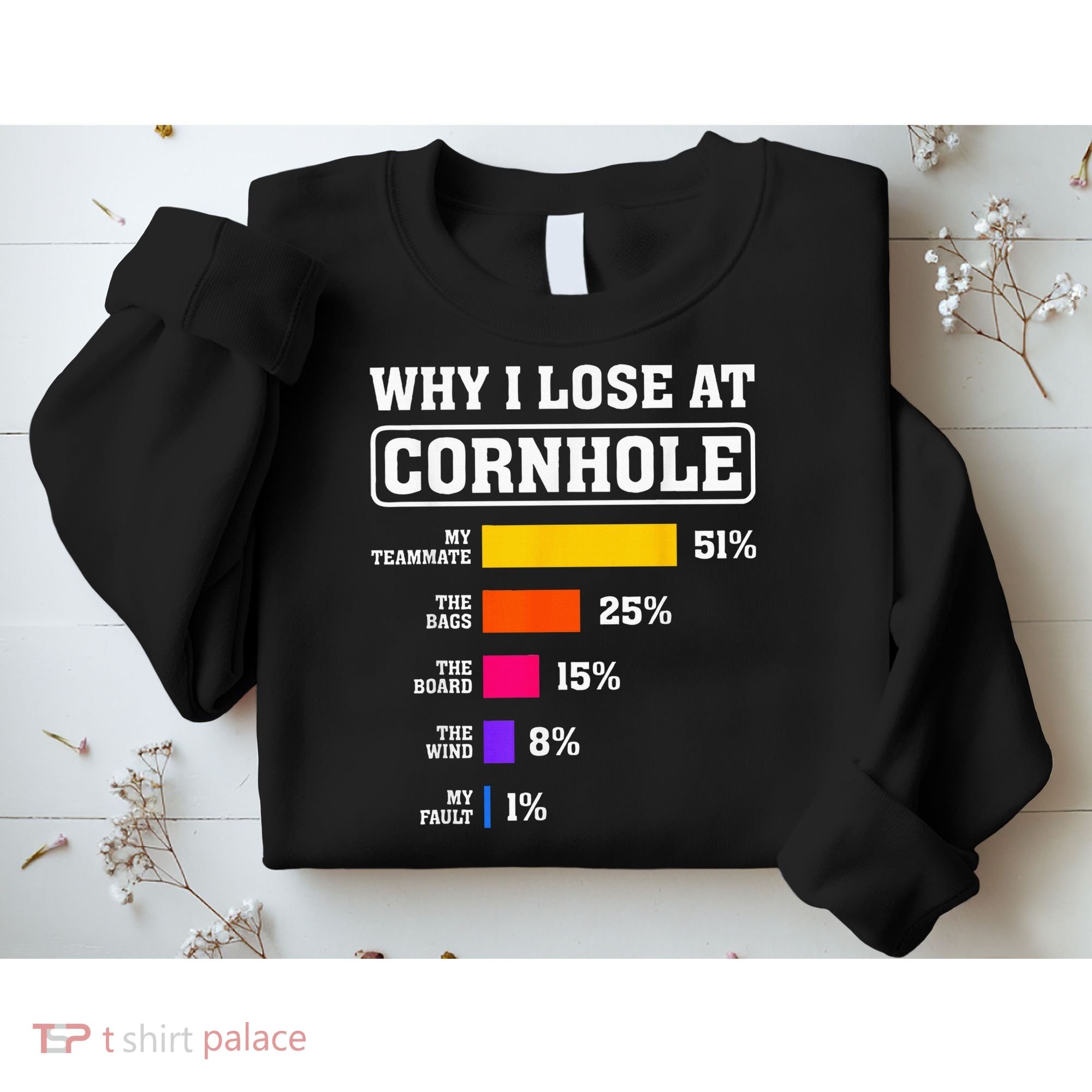 Funny Cornhole Players Why I Lose At Cornhole Sweatshirt