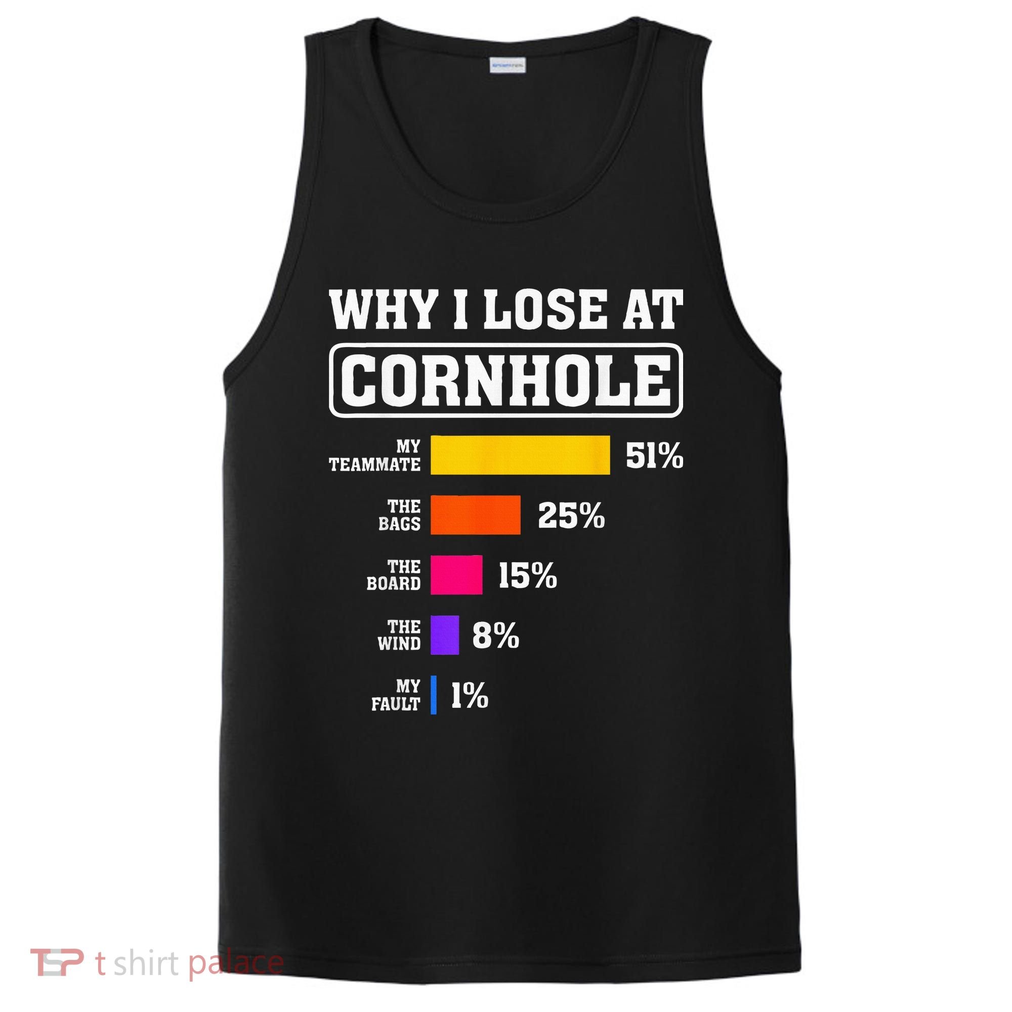 Funny Cornhole Players Why I Lose At Cornhole PosiCharge Competitor Tank