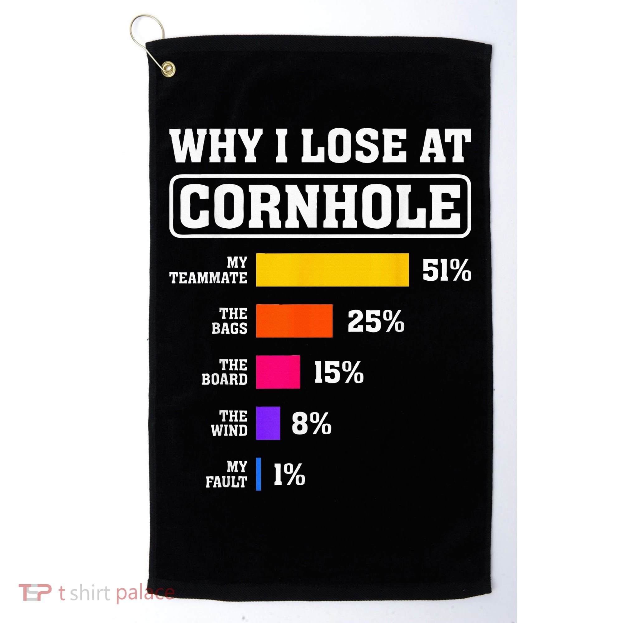 Funny Cornhole Players Why I Lose At Cornhole Golf Towel