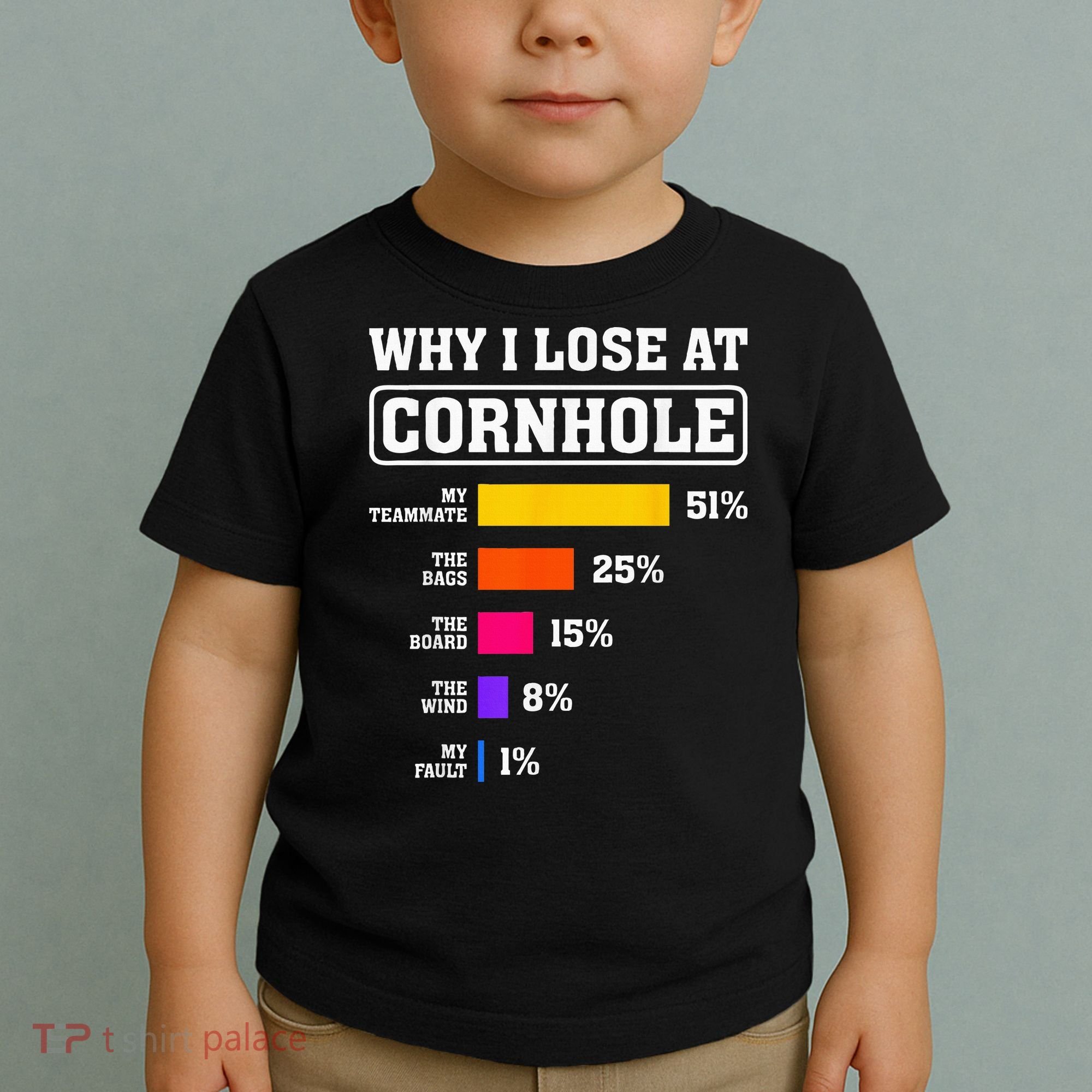 Funny Cornhole Players Why I Lose At Cornhole Toddler T-Shirt