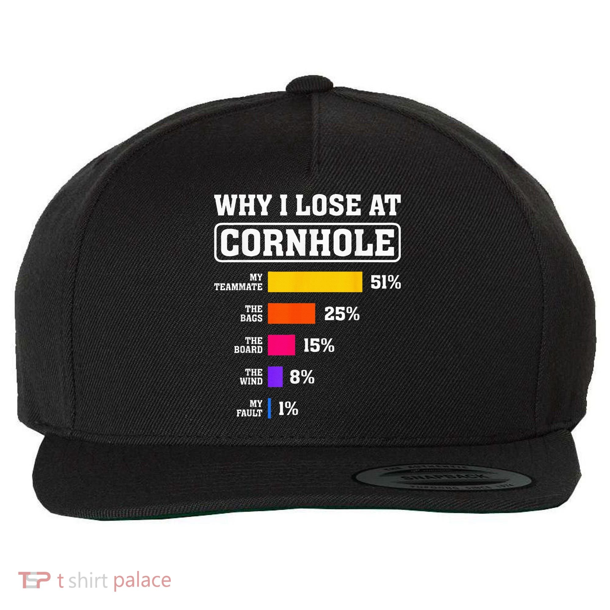 Funny Cornhole Players Why I Lose At Cornhole Wool Snapback Cap