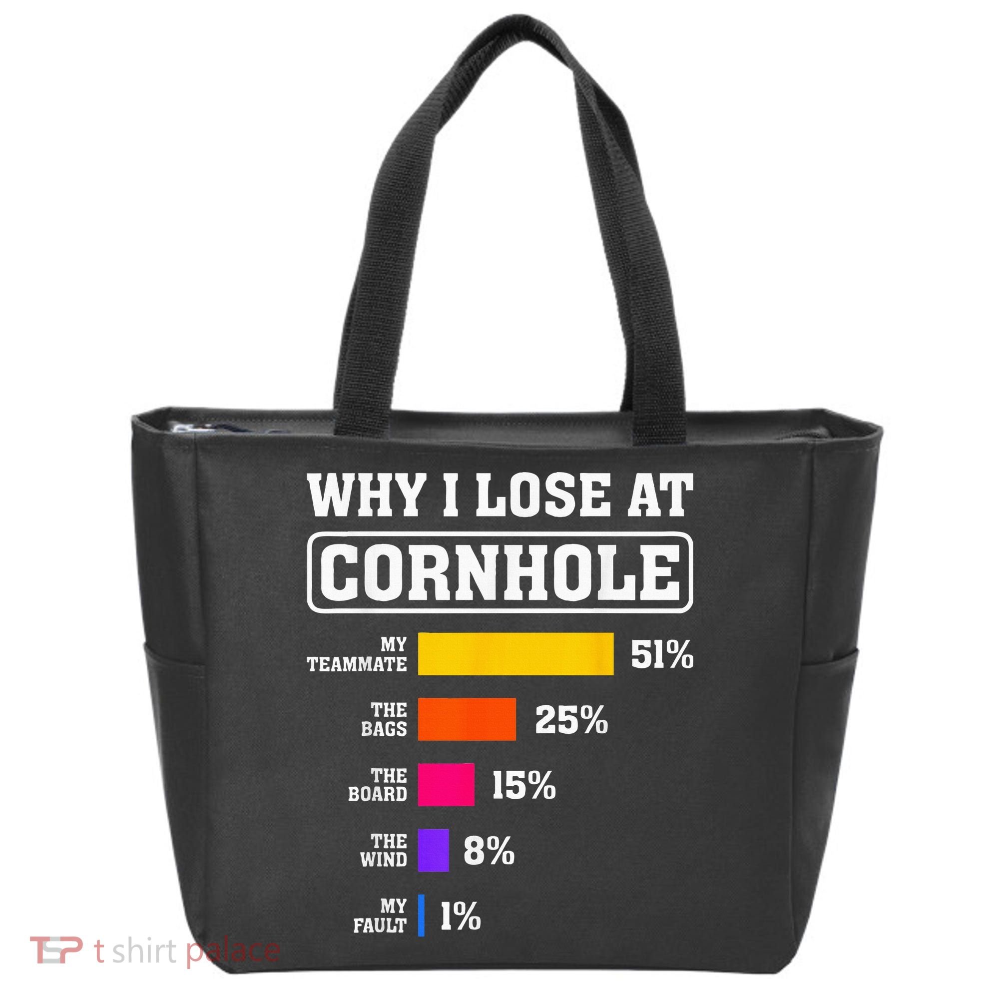 Funny Cornhole Players Why I Lose At Cornhole Tote Bag
