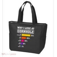 Funny Cornhole Players Why I Lose At Cornhole Tote Bag thumb 3
