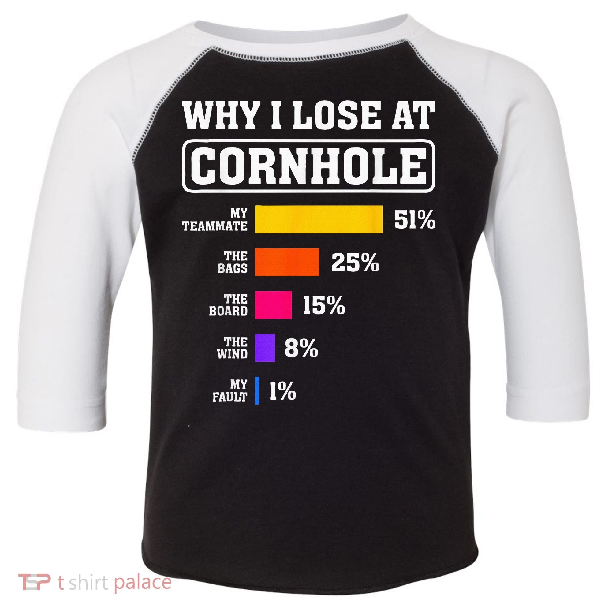 Funny Cornhole Players Why I Lose At Cornhole Toddler Fine Jersey T-Shirt