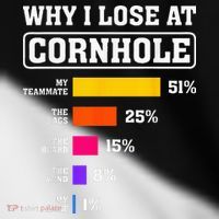 Funny Cornhole Players Why I Lose At Cornhole Toddler Fine Jersey T-Shirt thumb 2