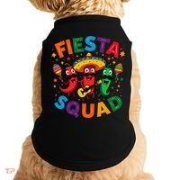 Funny Chili Peppers Fiesta Squad Cinco De Mayo Mexican Doggie Tank thumb 0
