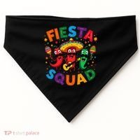 Funny Chili Peppers Fiesta Squad Cinco De Mayo Mexican USA-Made Doggie Bandana thumb 0